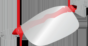 Logo trade promotional gift photo of: HESTIA clear face shield-mask for mouth and nose 1452162